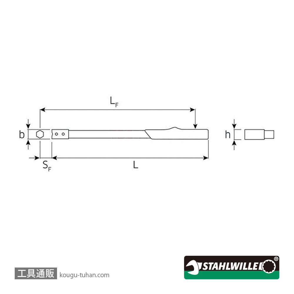 スタビレー 755/10 産業用トルクレンチ (20-100NM)(50010010)画像