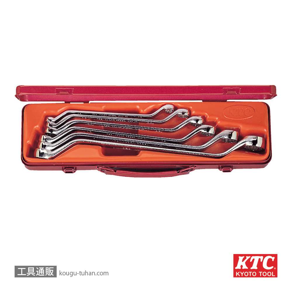 KTC(京都機械工具):45°ロングめがねレンチセット[10本組] M2510 - 4