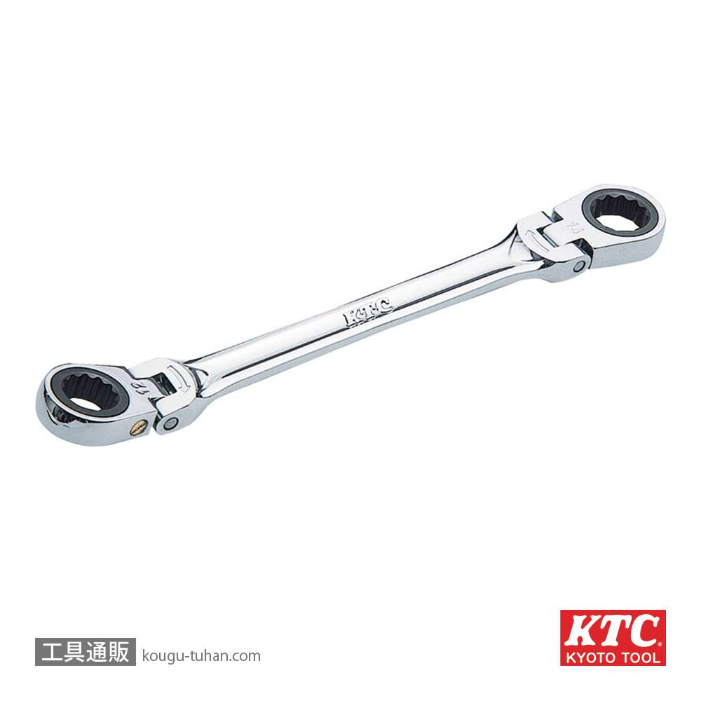 工具通販.本店 KTC MR1-1417F ラチェットメガネレンチ(両頭型首振り)