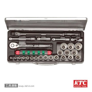 KTC TB410X (12.7SQ)ソケットレンチセット(ミリ)「送料無料」【工具