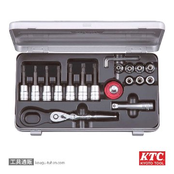 KTC TBT319HTX 9.5SQ T型イジリドメビットソケットレンチセット画像