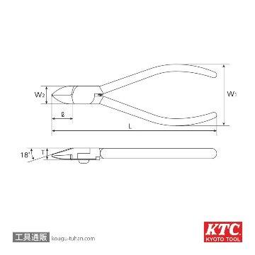 KTC PNC-125 バンドホールドニッパの画像