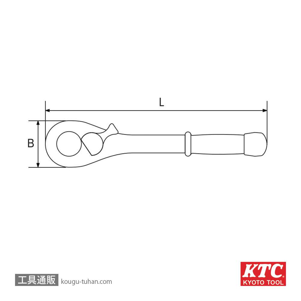 KTC ZGWPA30550 絶縁トルクレンチ画像