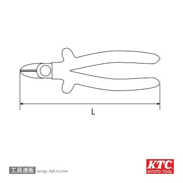 KTC ZPN1-160 絶縁ニッパ画像