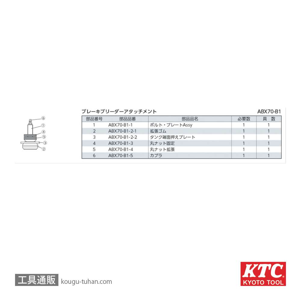 KTC ABX70-B1 アタッチメントB1画像