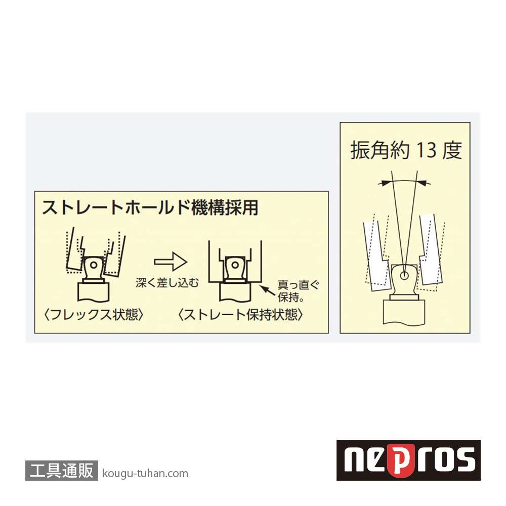 ネプロス NBE3-150JW (9.5SQ)ネプロス・ウォブルエクステンションバーの画像