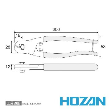 HOZAN N-16 ワイヤーカッターの画像