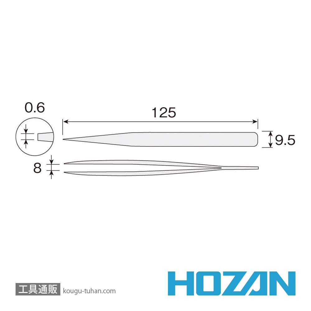 HOZAN P-891 ピンセットの画像