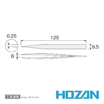 HOZAN P-894 ピンセットの画像