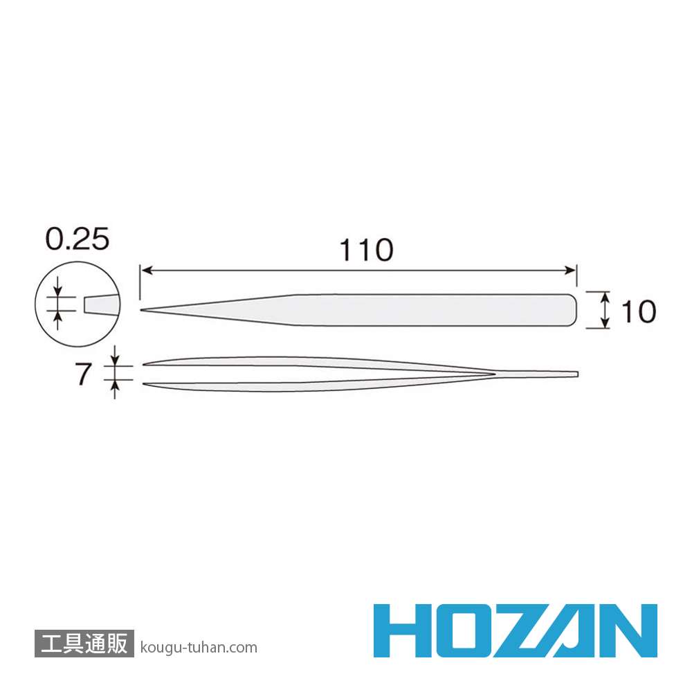 HOZAN P-898 ピンセットの画像