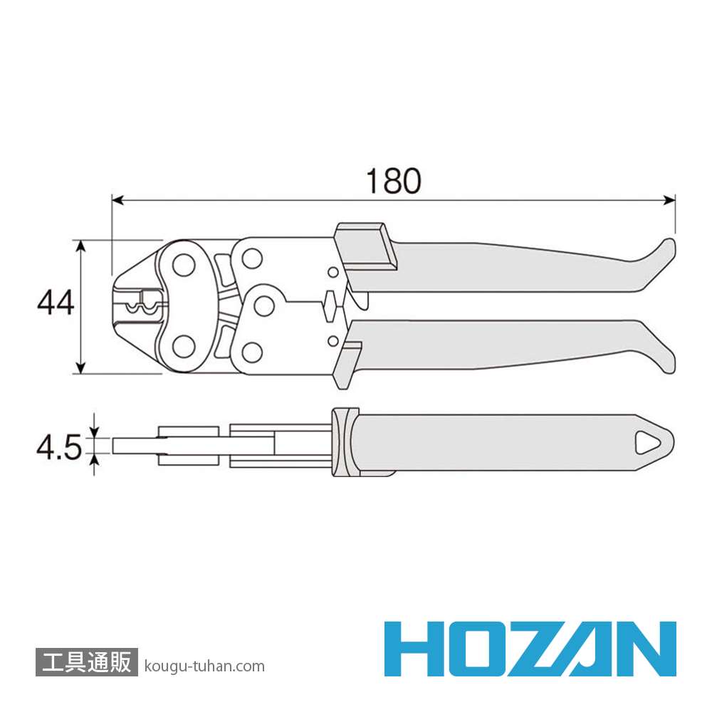 HOZAN P-722 圧着工具画像