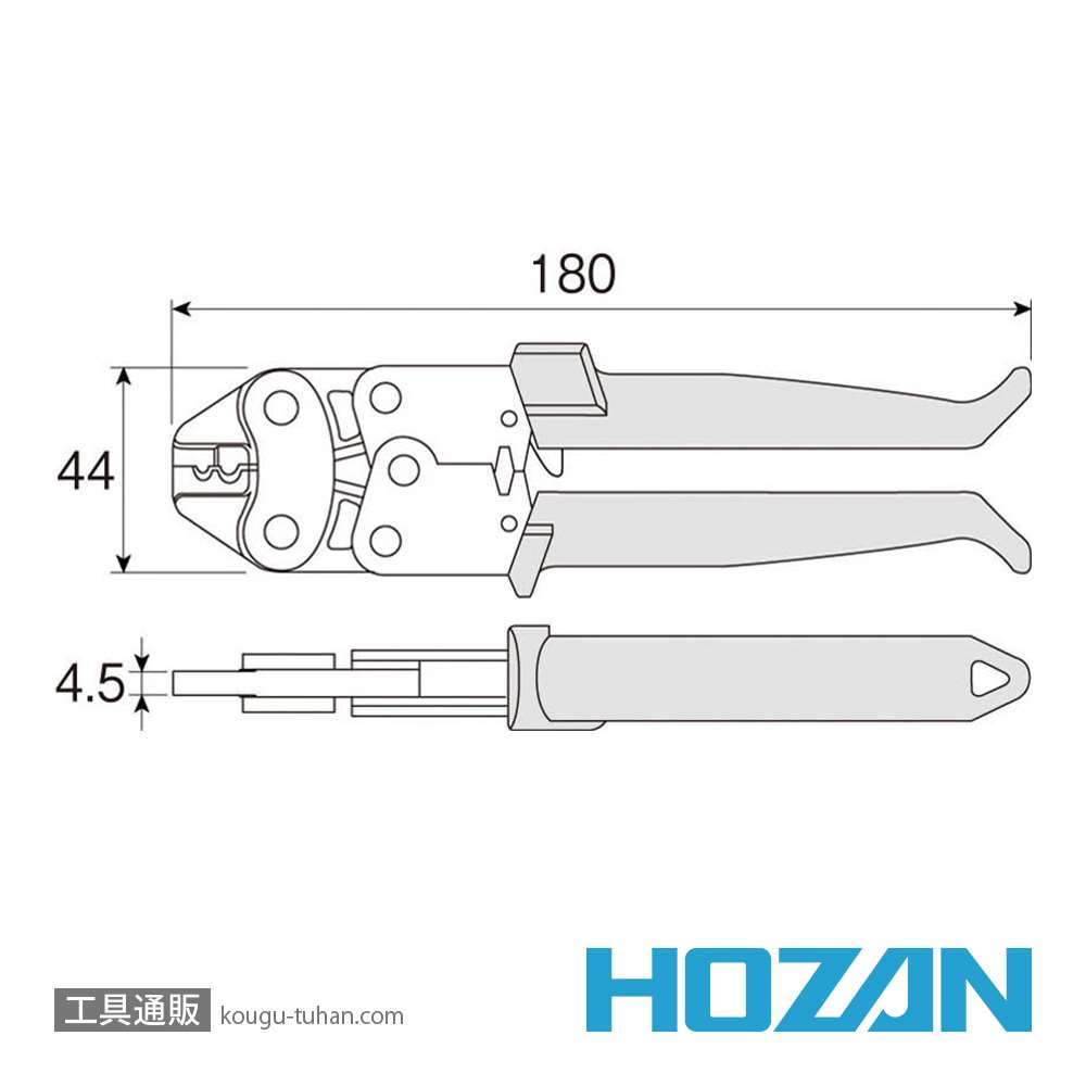 HOZAN P-732 圧着工具の画像