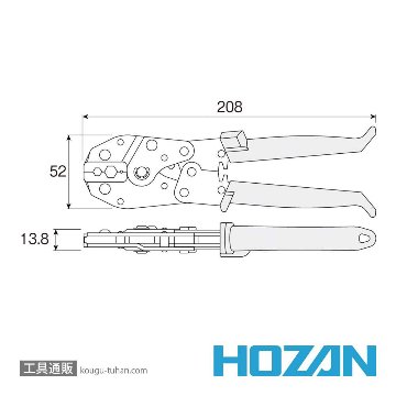 HOZAN P-741 圧着工具画像