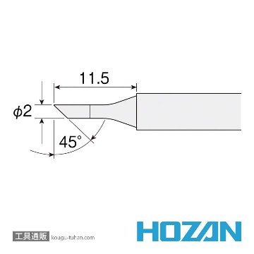 HOZAN HS-51C02 ビット (HS-51用)画像