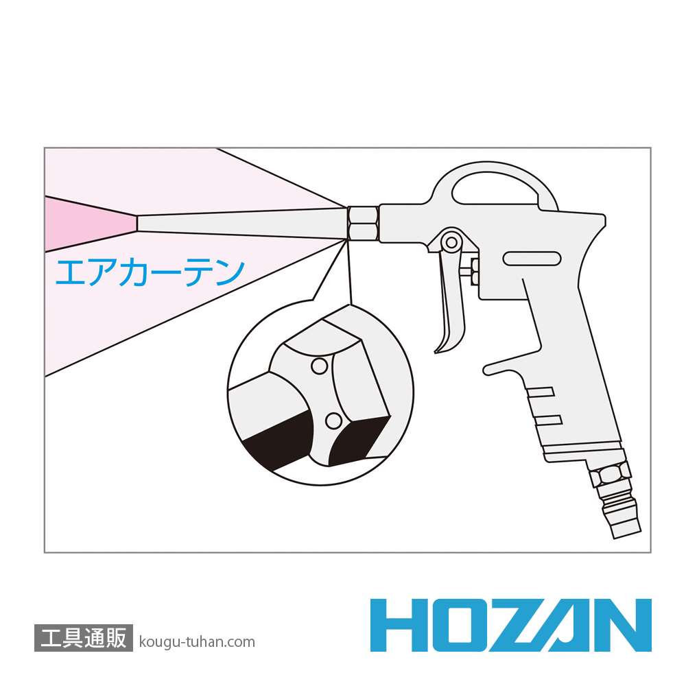 HOZAN Z-397 ダスターガン(エアカーテンノズル)画像