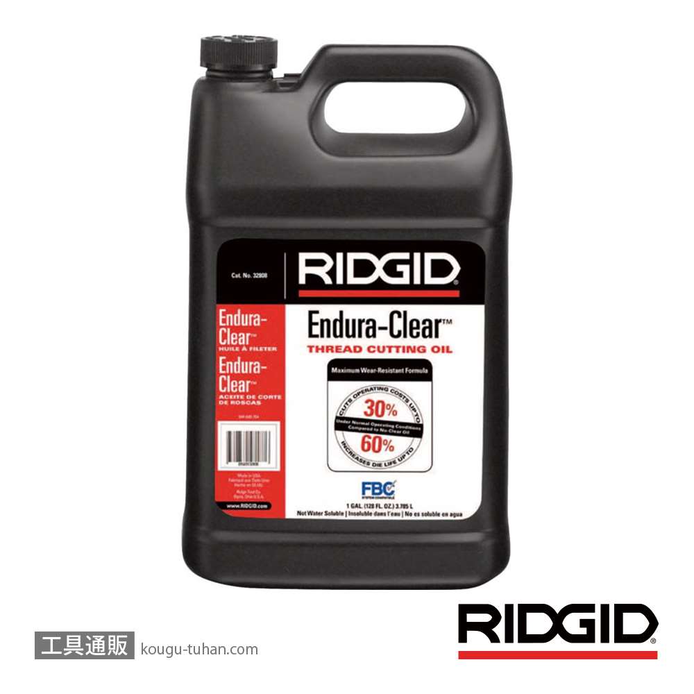 RIDGID 32808 ねじ切りオイル Clear 1Gal(3.78L)画像