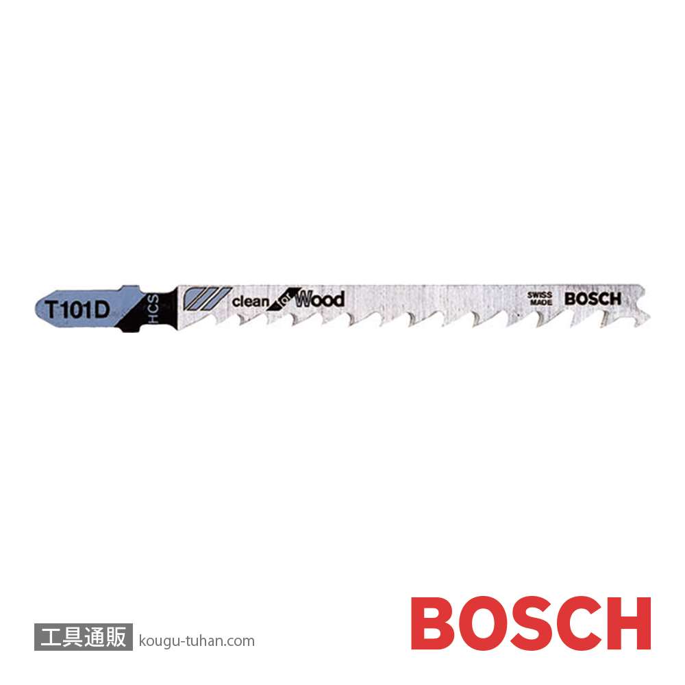 BOSCH T-101D ジグソーブレード (5本)画像