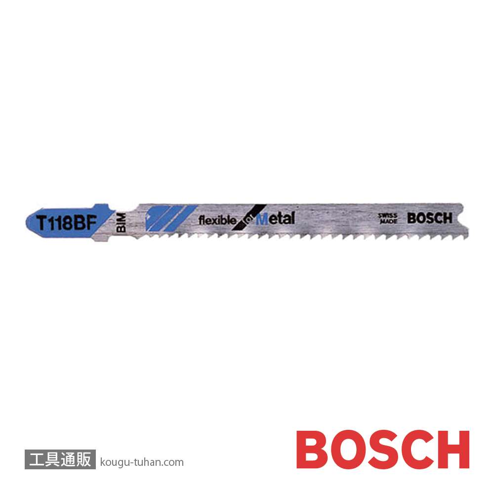 BOSCH T-118BF ジグソーブレード (5本)画像