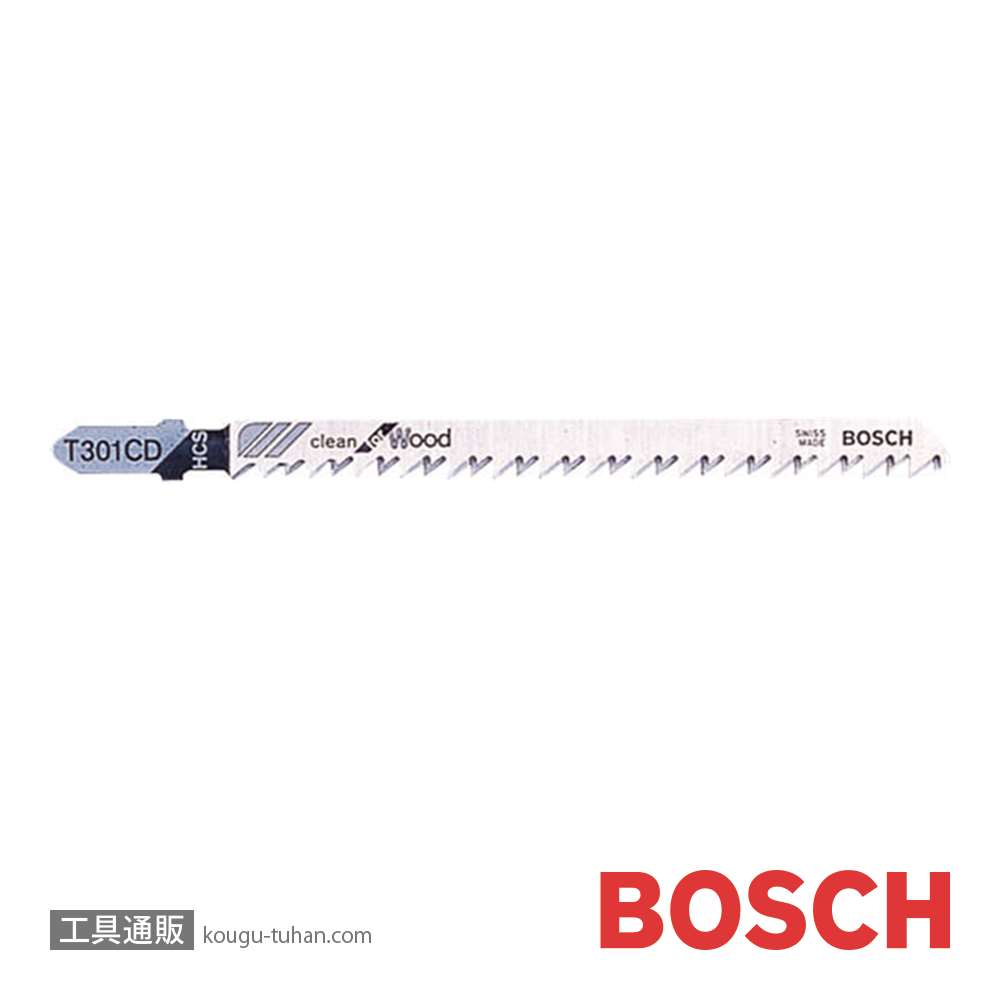 BOSCH T-301CD ジグソーブレード ロング (5本)画像
