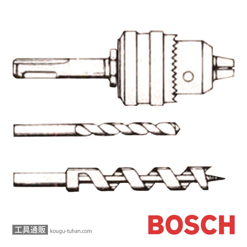 BOSCH 1617000132 SDS回転チャックアダプター(逆ネジの画像