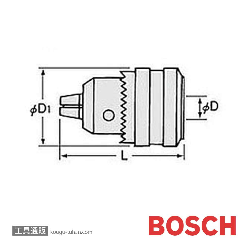 BOSCH 1608571062 ハンマードリル用回転チャック 13MMの画像