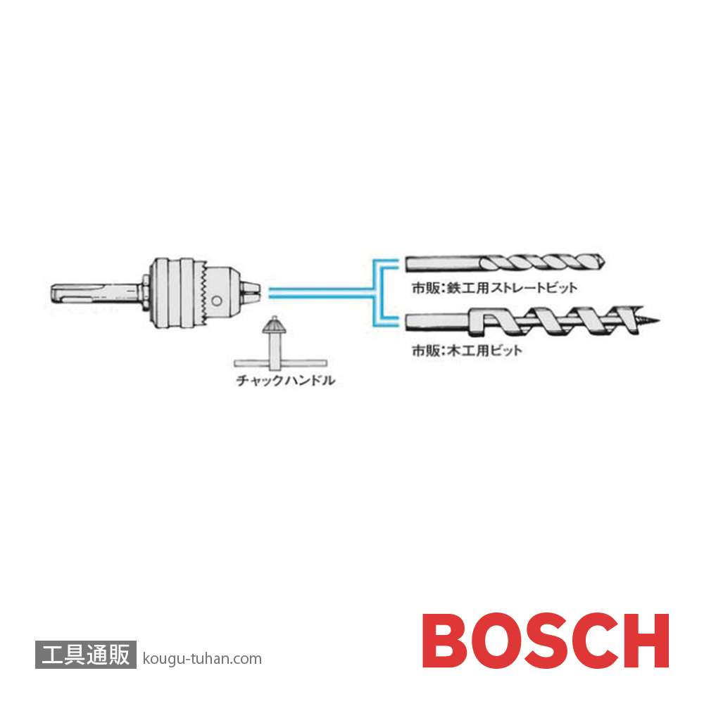 BOSCH 1608571062 ハンマードリル用回転チャック 13MMの画像