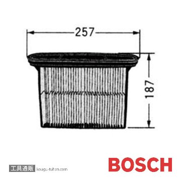 BOSCH 2607432015 GAS25用メインフィルター画像