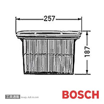 BOSCH 2607432014 メインフィルター GAS25用木工専用画像