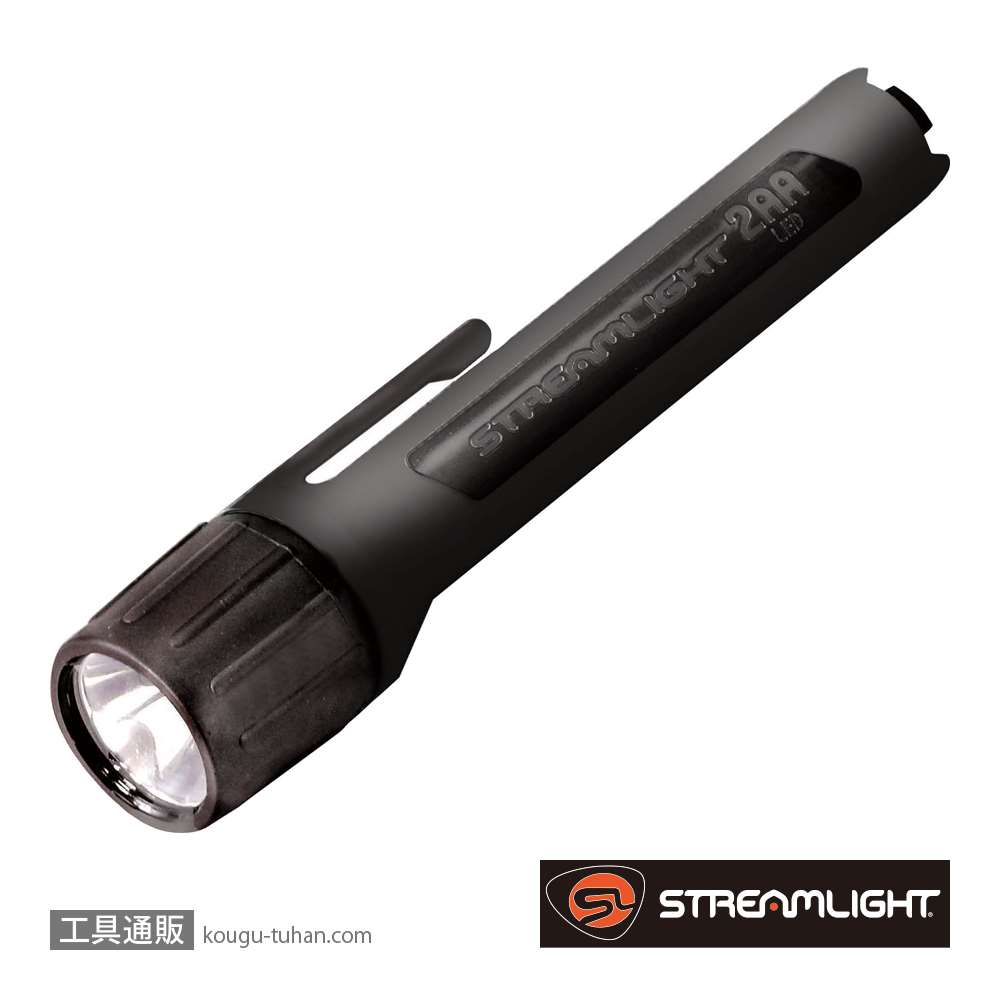 ストリームライト 67100 プロポリマー2AA-LED (ブラック) 電池付画像