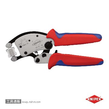 KNIPEX 9753-18SB フェルール用圧着プライヤー "ツイスター16"画像