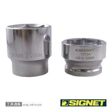 SIGNET 13134 1/2DR 30mm ショートソケット (6角)画像