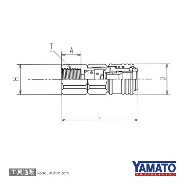 ヤマトエンジニアリング BLA12-SF スーパーカプラ ソケットの画像