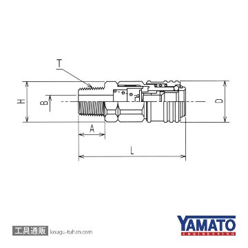 ヤマトエンジニアリング BLA12-SM スーパーカプラ ソケットの画像
