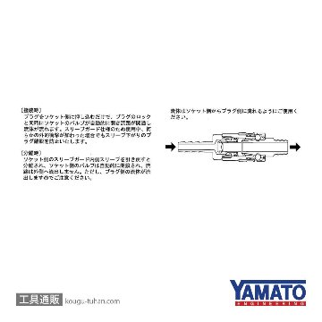ヤマトエンジニアリング BLK22SA-SM 鋼鉄BLKカプラ/ソケット(スリーブガード付画像