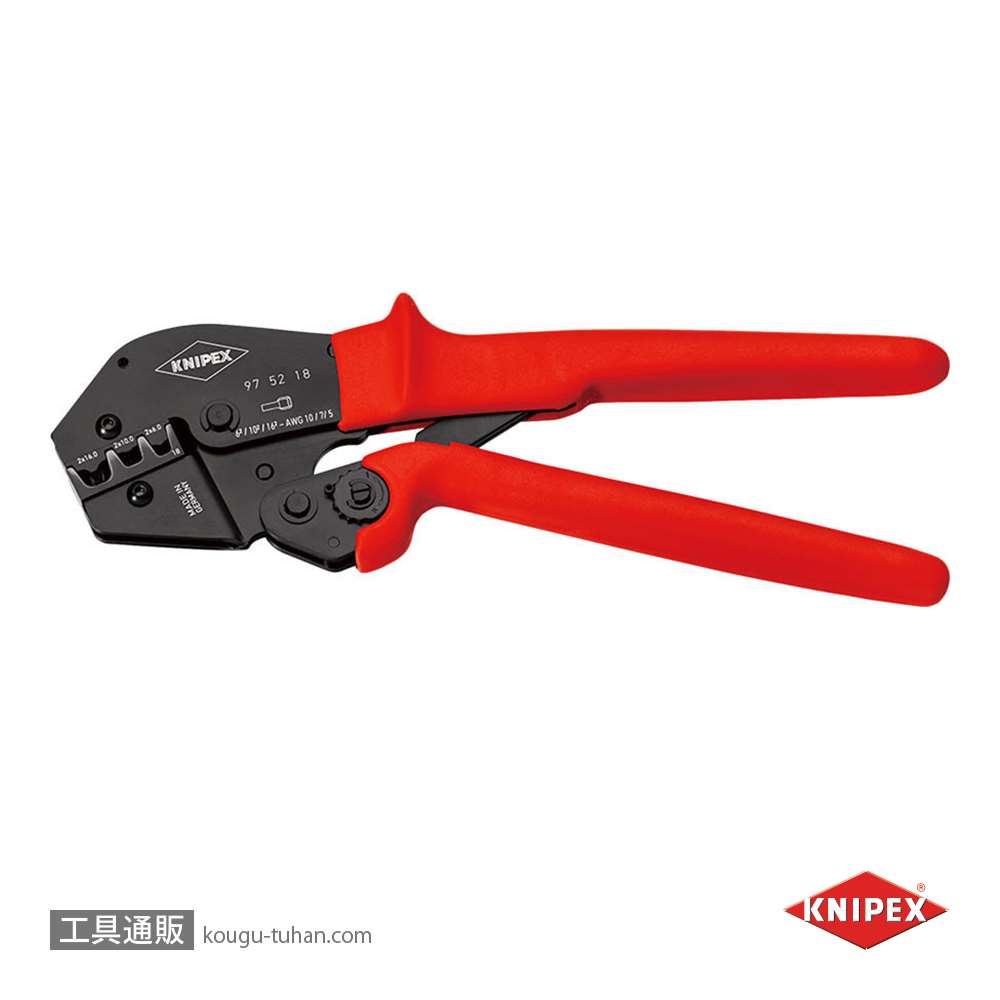 KNIPEX 9752-18 圧着ペンチ画像