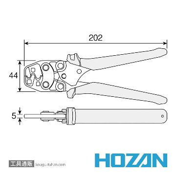 HOZAN P-738 圧着工具画像