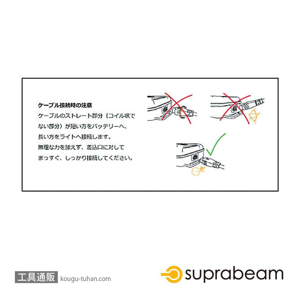 SUPRABEAM 613.5043 V4PRO 充電式 軽量LEDヘッドライト