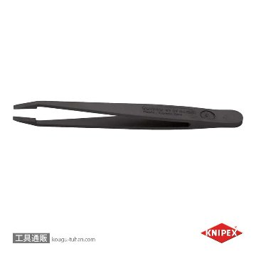 KNIPEX 9209-04ESD プラスチックピンセット 115MM画像