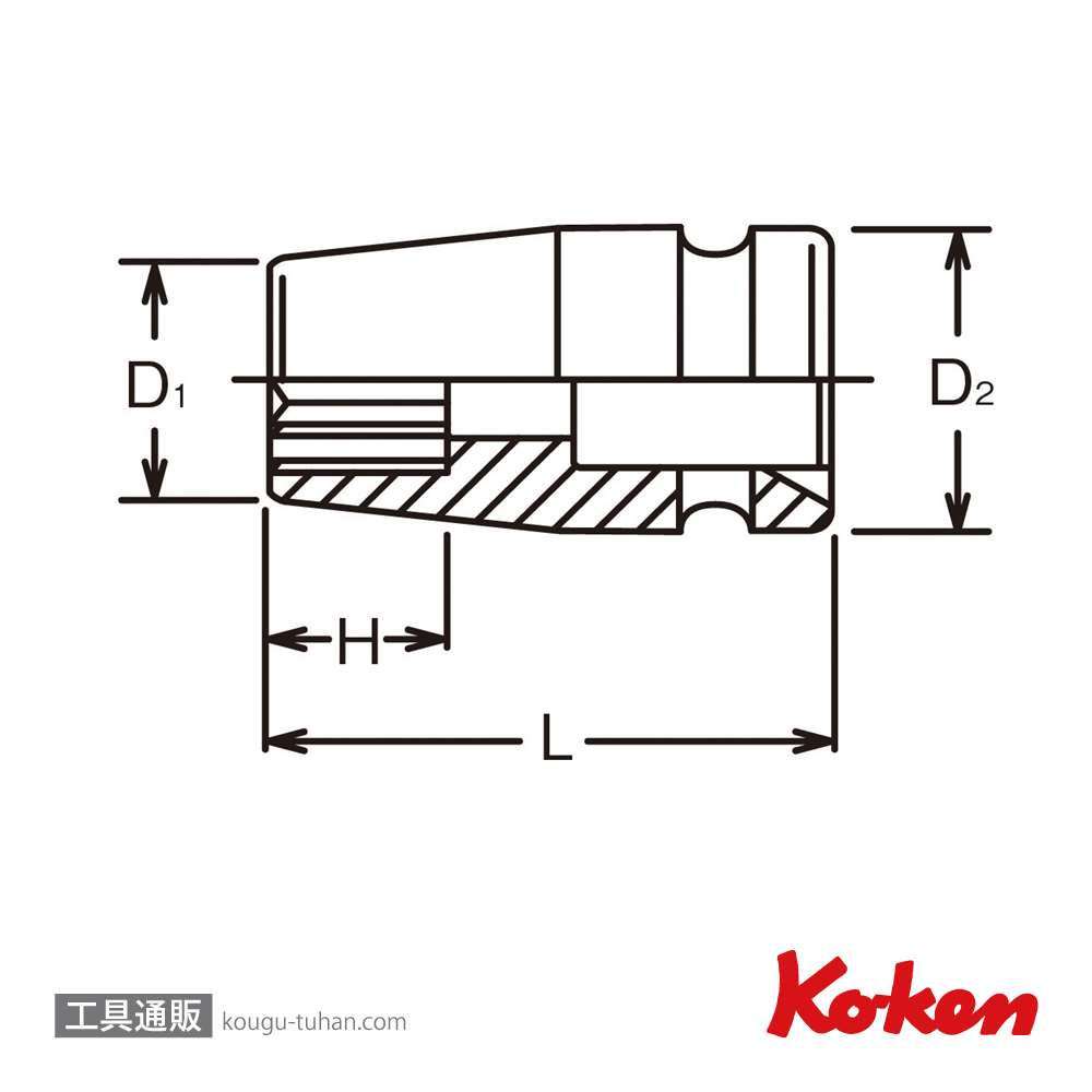 工具通販.本店 コーケン 16405M-50 3/4