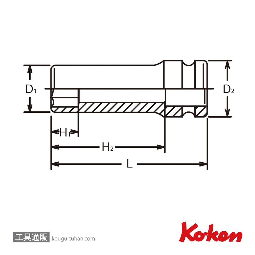 工具通販.本店 コーケン 16300M-41 3/4