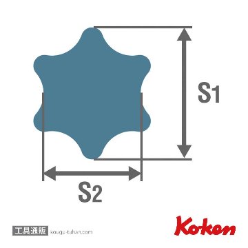 コーケン 2025.28-T30 1/4"トルクスビットソケット T30画像