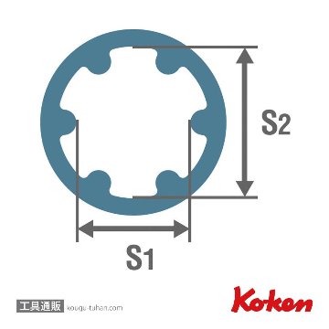 コーケン 13401LH-5S 3/8"インパクトLHSソケット LH-5S画像