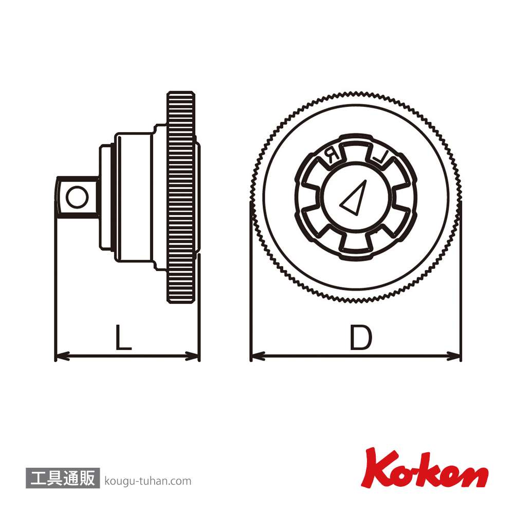 コーケン 3757 3/8"クイックスピンナーラチェット画像