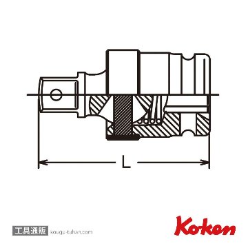 コーケン 14771 1/2"インパクトユニバーサルジョイントの画像