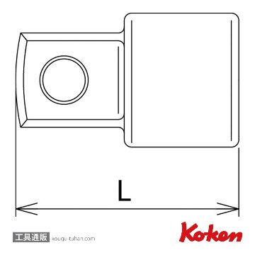 コーケン 3344A 3/8"アダプター画像