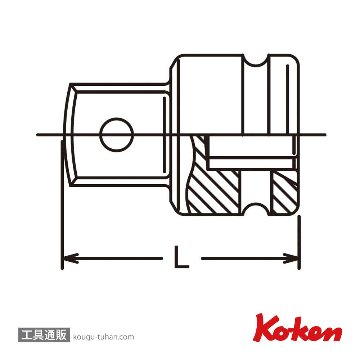 コーケン 16688A 3/4"インパクトアダプターの画像