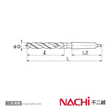 NACHI GTTD23.0 G鉄骨用テーパシャンクドリル 23.0画像