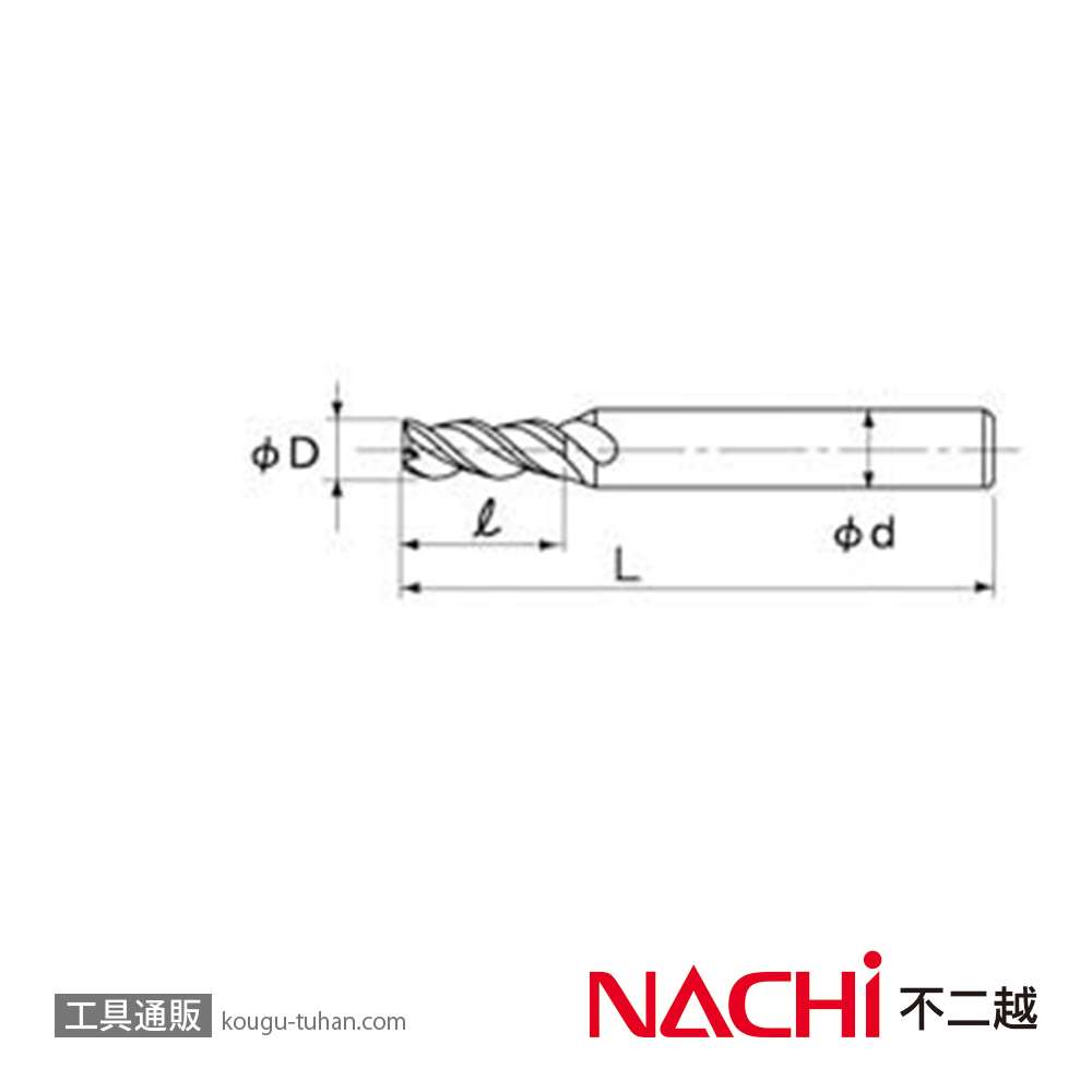 NACHI 3NAC10 NATAC３枚刃の画像