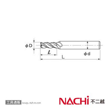 NACHI 3NAC10 NATAC３枚刃の画像