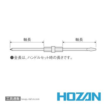 HOZAN D-52 差替ドライバー NO.00画像